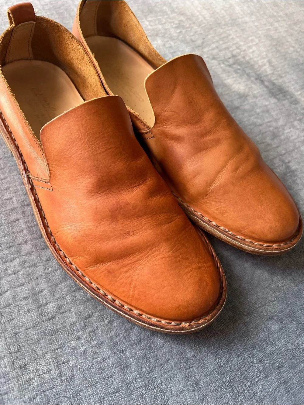 Astorflex Patnoflex Slip On Loafers Brown Leather Mens Size 42 EU 9 US Barefoot
